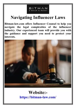 Navigating Influencer Laws