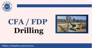 Elite CFA and FDP Drilling Expertise: Marine Bulkheading Inc. Leads the Way