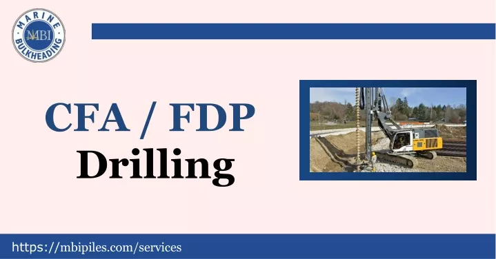 cfa fdp drilling