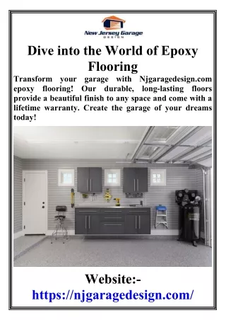 Dive into the World of Epoxy Flooring