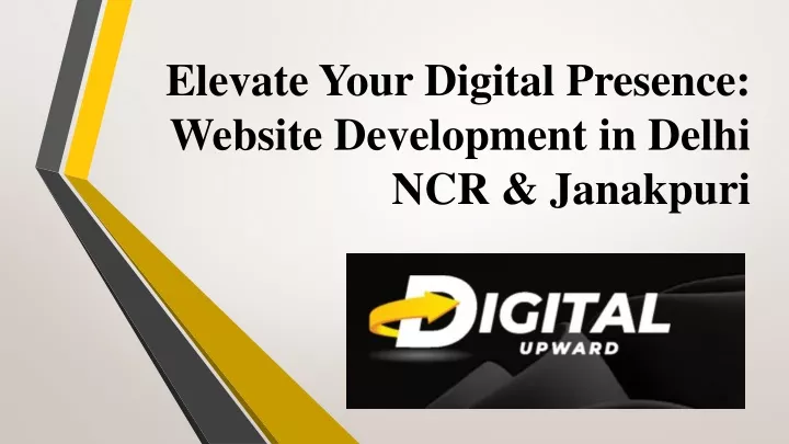 elevate your digital presence website development in delhi ncr janakpuri
