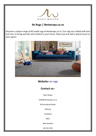 Nz Rugs  Nestwraps.co.nz