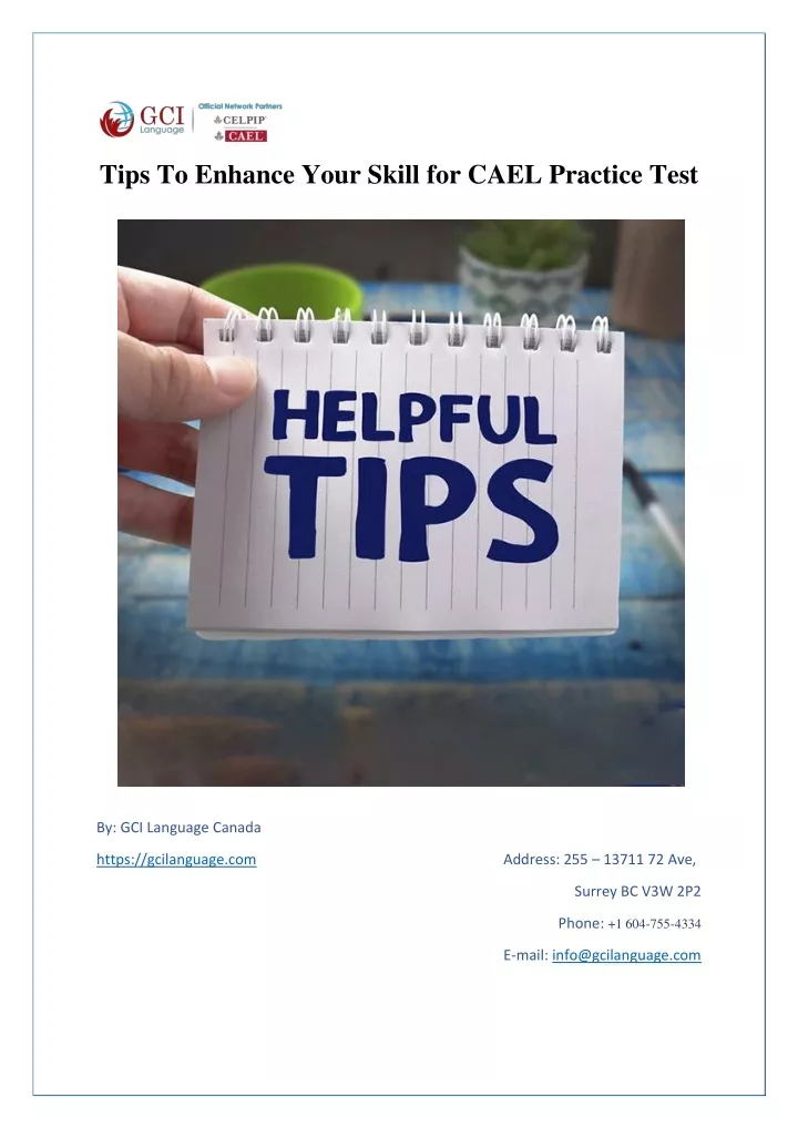 tips to enhance your skill for cael practice test