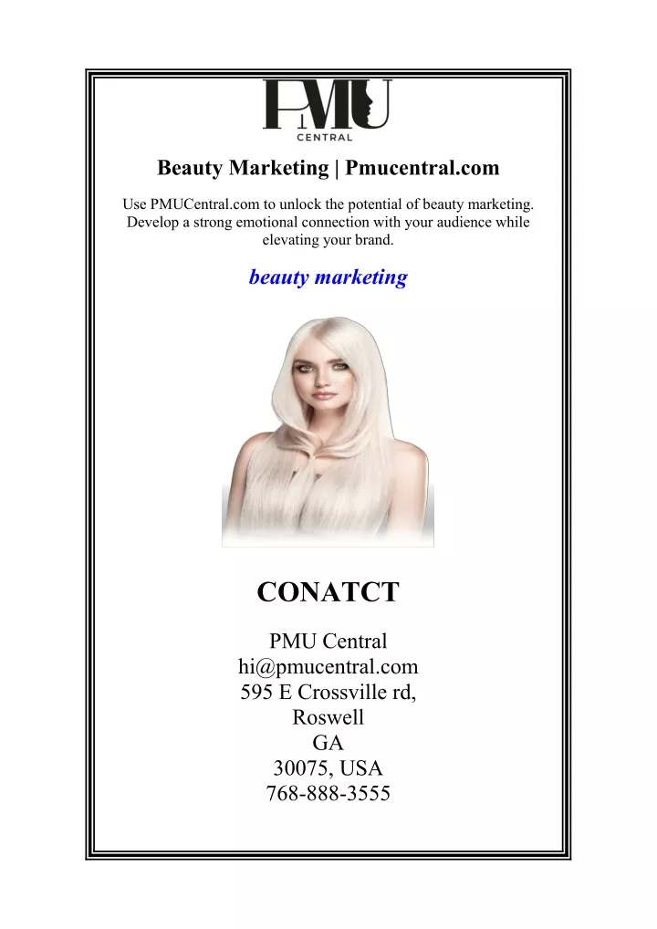 beauty marketing pmucentral com