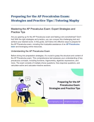 Preparing for the AP Precalculus Exam_ Strategies and Practice Tips _ Tutoring Maphy