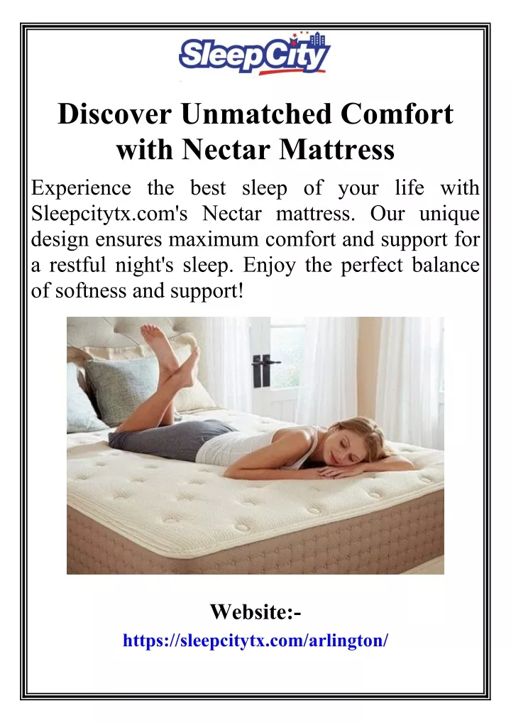 discover unmatched comfort with nectar mattress