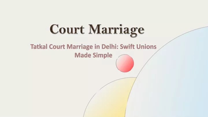 court marriage