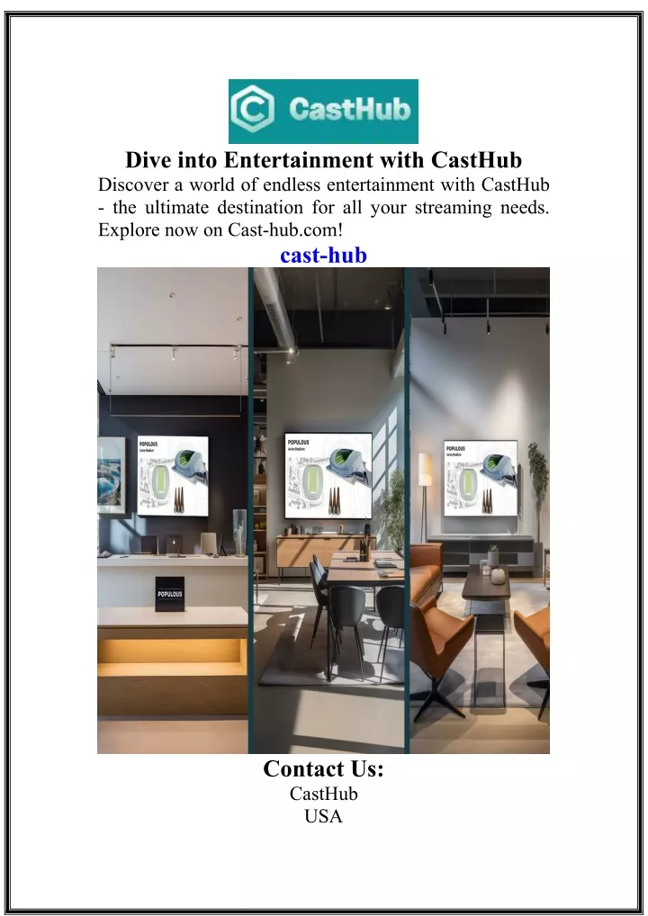 dive into entertainment with casthub discover