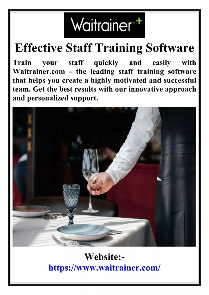 effective staff training software train your