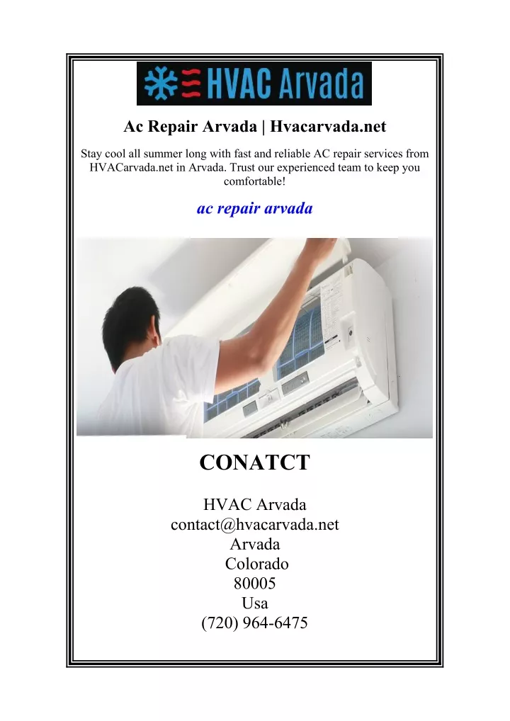 ac repair arvada hvacarvada net