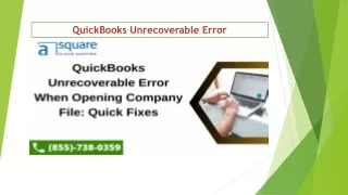 quickbooks unrecoverable error
