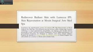 Rediscover Radiant Skin with Lumecca IPL Skin Rejuvenation