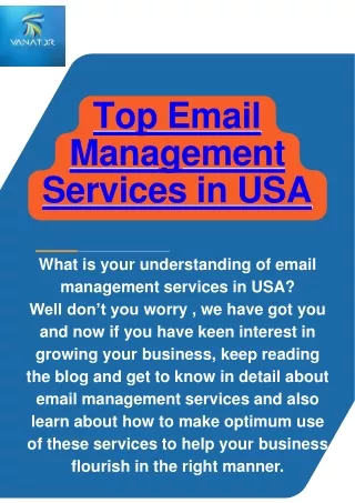 Top Email Management Services in USA