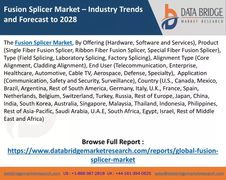 fusion splicer market industry trends