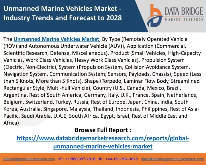 unmanned marine vehicles market industry trends