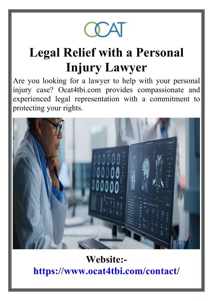 legal relief with a personal injury lawyer