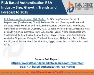 risk based authentication rba industry size