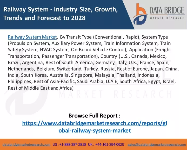 railway system industry size growth trends