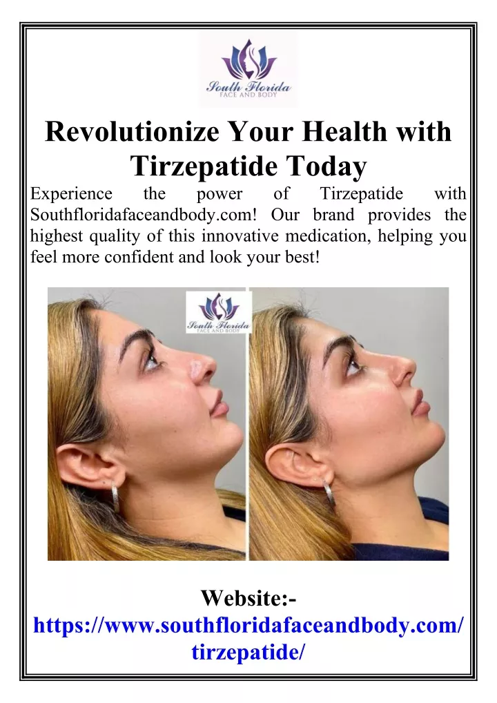 revolutionize your health with tirzepatide today
