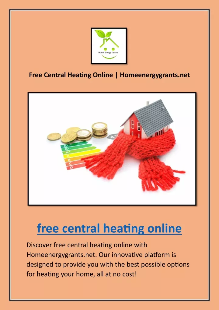 free central heating online homeenergygrants net