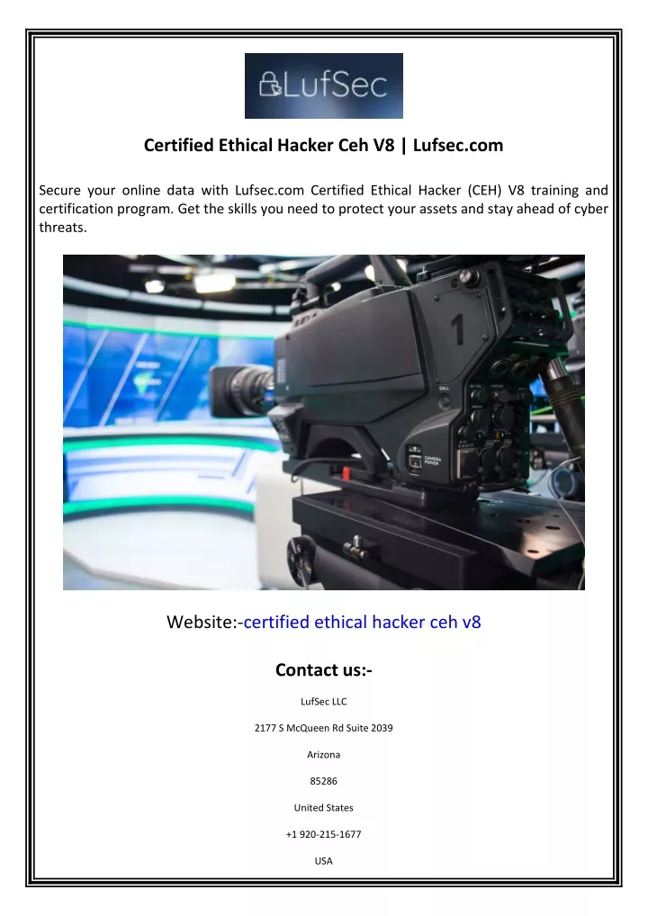 certified ethical hacker ceh v8 lufsec com