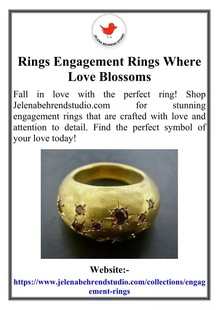 rings engagement rings where love blossoms
