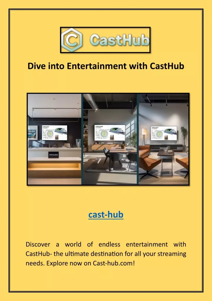 dive into entertainment with casthub