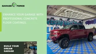 Enhance Your Garage with Professional Concrete Floor Coatings.