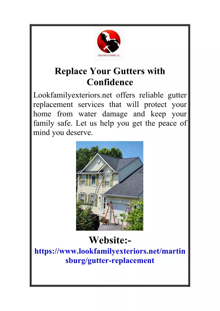 replace your gutters with confidence