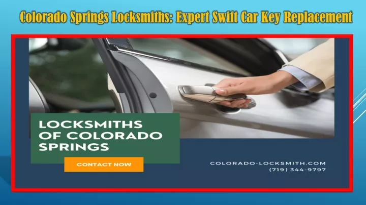 colorado springs locksmiths expert swift
