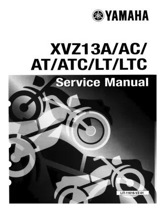 1996 Yamaha XVZ13AH AHC Royal Star Service Repair Manual