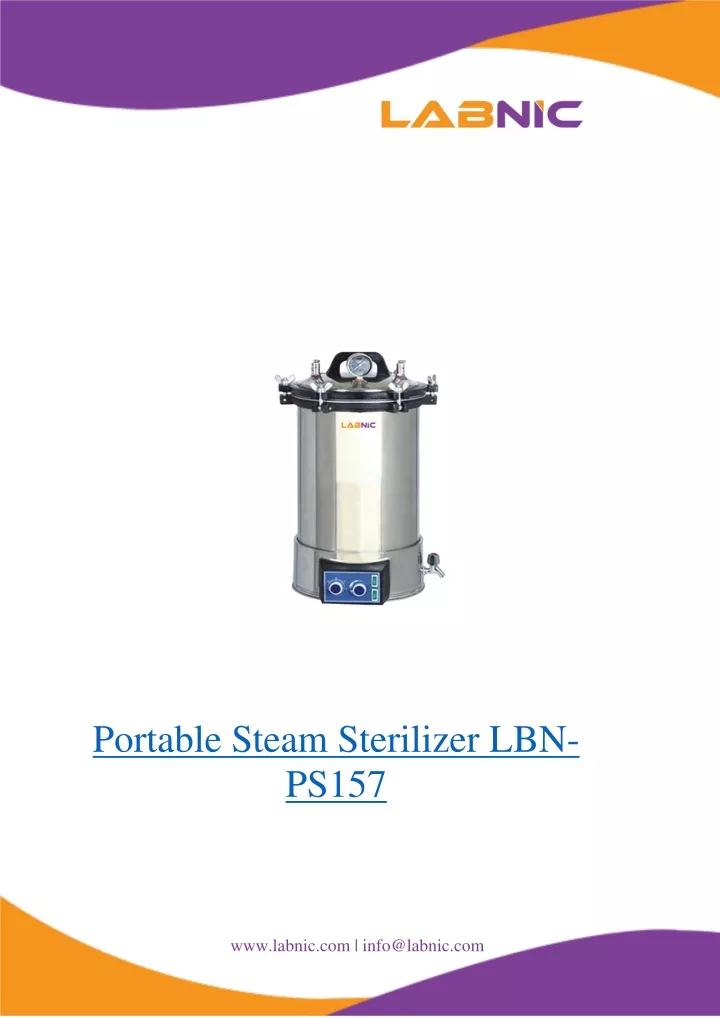 portable steam sterilizer lbn ps157