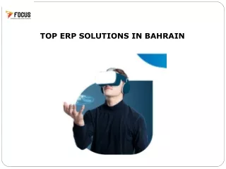 Top ERP Solutions in Bahrain