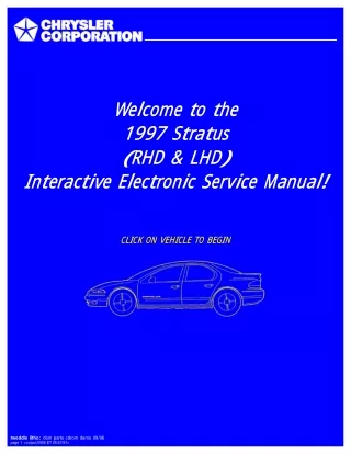 1997 Dodge Stratus Service Repair Manual