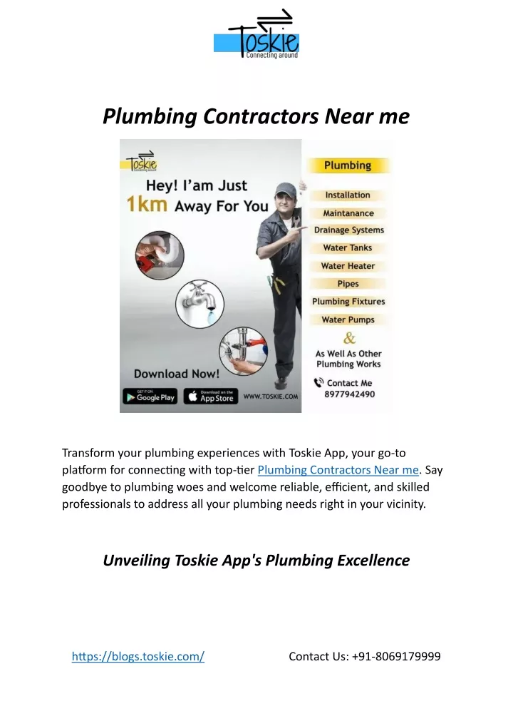 plumbing contractors near me