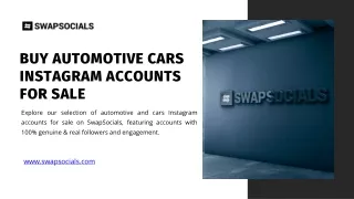 buy automotive cars instagram accounts for sale