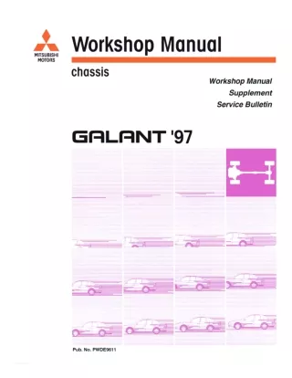 1997 Mitsubishi Galant Service Repair Manual