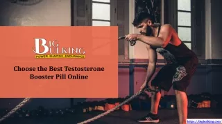 Choose the Best Testosterone Booster Pill Online