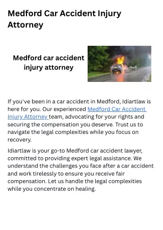 Central Point Car Accident Attorney | Idiartlaw
