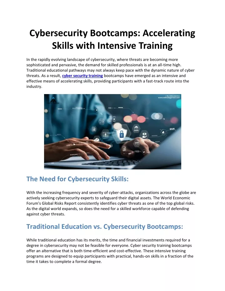 cybersecurity bootcamps accelerating skills with