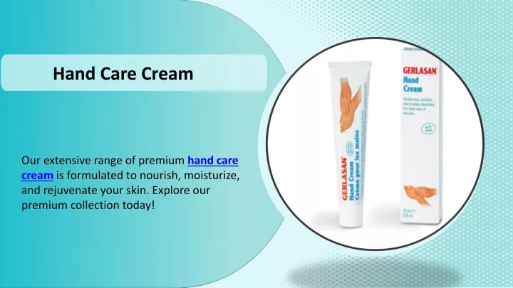 hand care cream