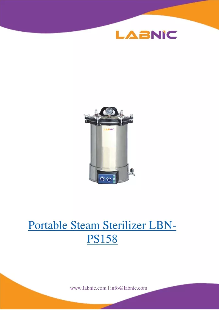 portable steam sterilizer lbn ps158