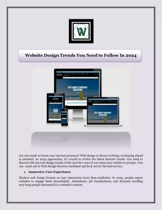 Website Design Trends You Need to Follow In 2024