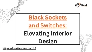 Black Sockets and Switches Elevating Interior Design