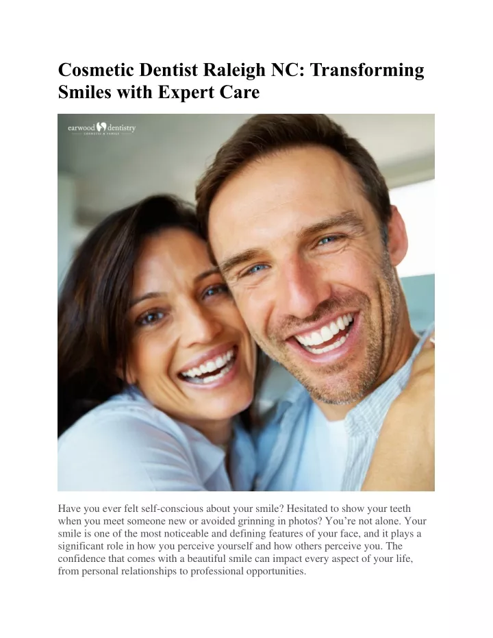 cosmetic dentist raleigh nc transforming smiles