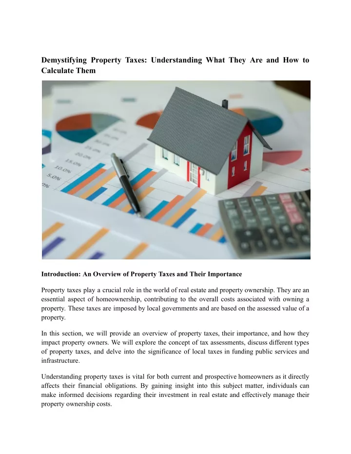 demystifying property taxes understanding what