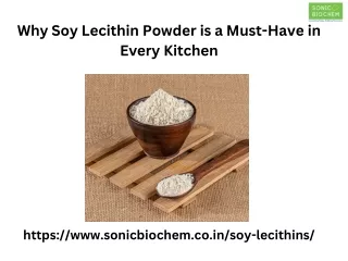 Why Soy Lecithin Powder is a Must-Have in Every Kitchen