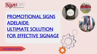Promotional Signs Adelaide  Ultimate Solution for Effective Signage