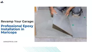 Garage Floor Epoxy Installation Maricopa