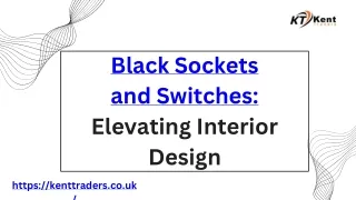 Black Sockets and Switches Elevating Interior Design